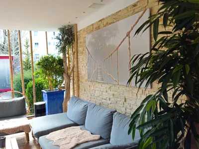 Außenbereich Relaxzone im Rosenhaus des Hotel Almrausch Bad Reichenhall